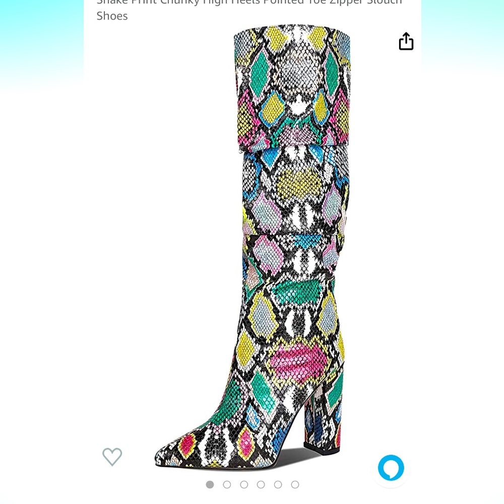 Multi Color Reptile Boot